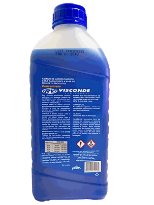 Aditivo Azul anticongelante a base de etilenoglicol