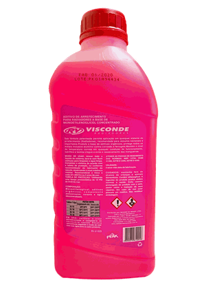 Aditivo Long Life anticongelante e anti fervura rosa