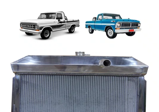 RADIADOR AGUA  F1000 F2000 F4000 MWM 1972 A 1991 BRASADO POLIDO