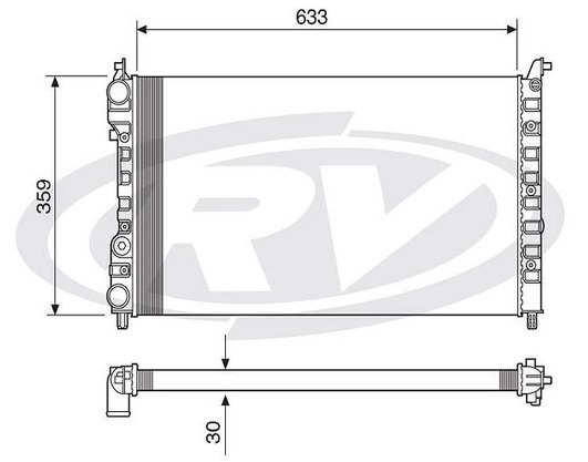 RADIADOR FIAT TEMPRA 2.0 8/16V 1992 ATÉ 1999 COM /AR COND