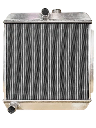 RADIADOR ALUMINIO RURAL F75 WILLYS 6 CILINDROS BRASADO COM DEFLETOR + GMV SPAL E CONDENSADOR