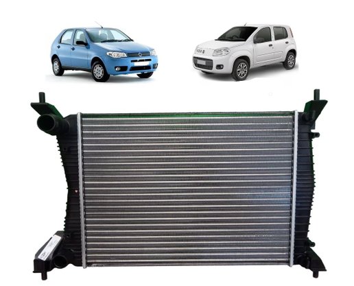 RADIADOR AGUA FIAT PALIO UNO 2010 EM DIANTE MODELO DENSO