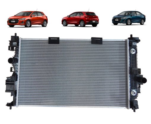 RADIADOR AGUA ONIX 1.0 TURBO AUTOMÁTICO DE 2019 ATÉ 2021