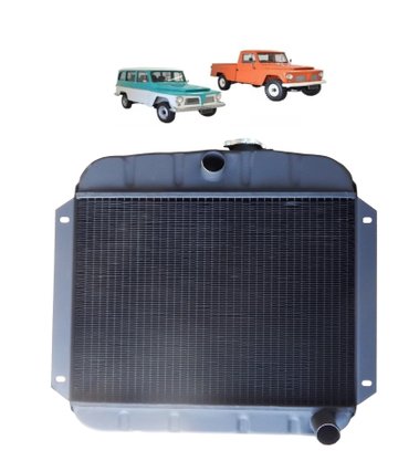 RADIADOR AGUA RURAL F75 4 CILINDROS EM COBRE