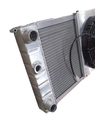 RADIADOR DE AGUA EM ALUMINIO BRASADO PAMPA 1.8 C/AR PARA MOTOR TURBO