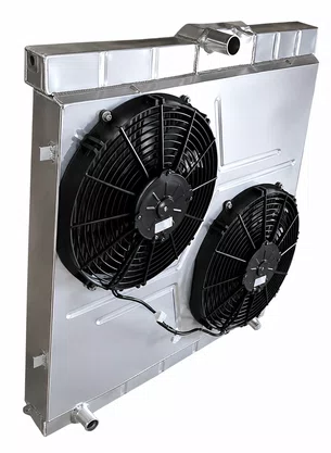 RADIADOR BRASADO 40MM C/DEFLETOR + 2 GMV 12POL RANGER 3.2/2.2 TURBODIESEL /2.5 FLEX TROLLER 2015 A 2020
