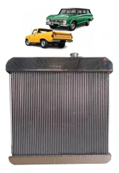 Radiador Chevrolet C10 6cc Gasolina Alumínio Brasado Polido