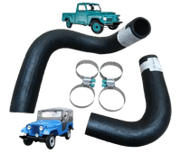 KIT MANGUEIRA RADIADOR JEEP RURAL F75 WILLYS 6cc+ABRAÇ