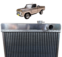 RADIADOR AGUA ALUMINIO GM D10 3 CARREIRAS