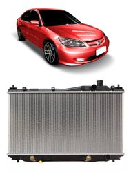 Radiador Honda Civic Ex Lx 1.7 2001 A 2005 Auto