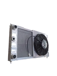 RADIADOR DE AGUA EM ALUMINIO BRASADO PAMPA 1.8 C/AR PARA MOTOR TURBO