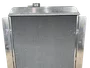 RADIADOR ALUMINIO RURAL F75 WILLYS 6 CILINDROS BRASADO COM DEFLETOR + GMV SPAL E CONDENSADOR